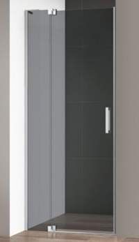 Дверь в нишу CEZARES Slider 90-100x195 стекло серое, профиль хром