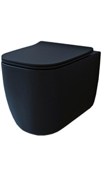 Унитаз подвесной ESBANO Garant матовый черный с сиденьем с микролифтом