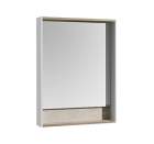 Зеркальный шкаф АКВАТОН Капри 60 белый/бетон пайн