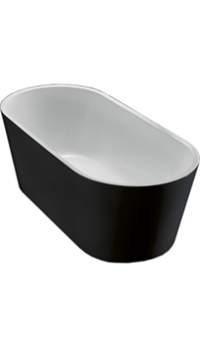 Акриловая ванна BELBAGNO BB71-1800-NERO-W0 180x80 без перелива