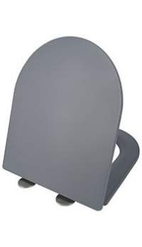 Крышка-сиденье ESBANO Azalea/Clavel с микролифтом, серый матовый