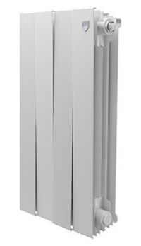 Радиатор биметаллический ROYAL THERMO PianoForte 500 4 секции, бок. подк. 320/591 Bianco Traffico